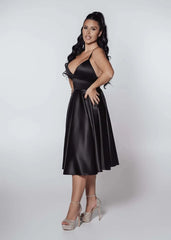 Rochie Bling Grace - tafta midi eleganta