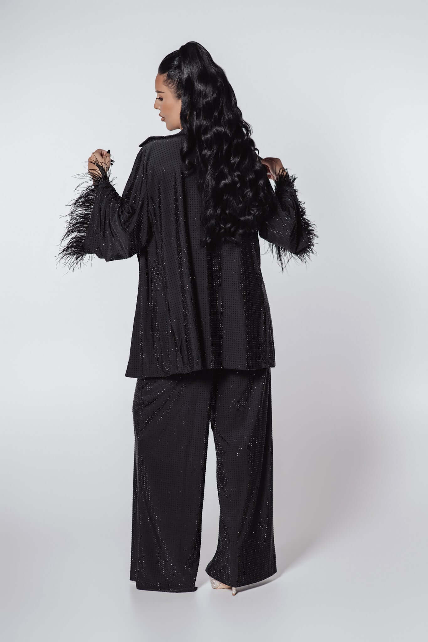 Compleu lycra cristale Bling Miray - set 3 piese elegant Sia House Sia House pentru femei elegante Compleu lycra cristale Bling Miray - set 3 piese elegant Sia House Sia House pentru femei elegante