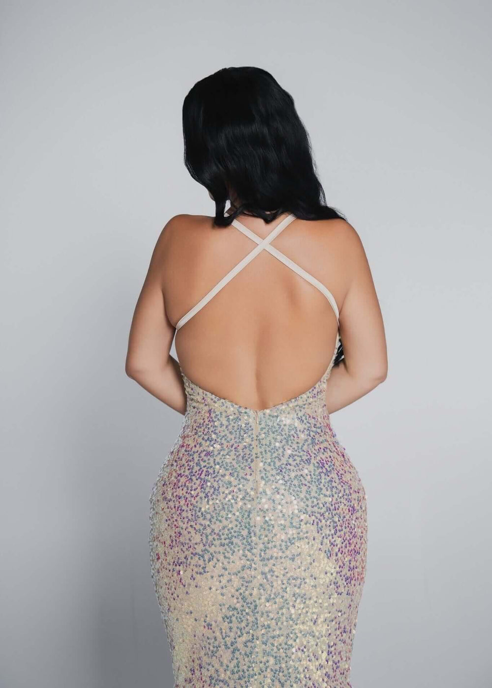 Bling Siren - Rochie sirenă cu paiete multicolore Sia House Sia House pentru femei elegante