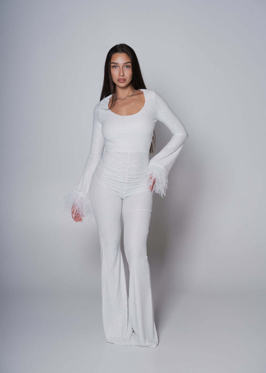 Salopeta cu cristale și pene Bling Temptation de la Sia House Sia House pentru femei elegante