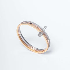 Set bijuterii bratara si inel cu ac de siguranta si cristale PIN ME - Sia House Sia House pentru femei elegante