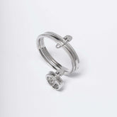 Set bijuterii bratara si inel cu ac de siguranta si cristale PIN ME - Sia House Sia House pentru femei elegante