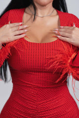 Salopeta cu cristale și pene Bling Temptation de la Sia House Sia House pentru femei elegante