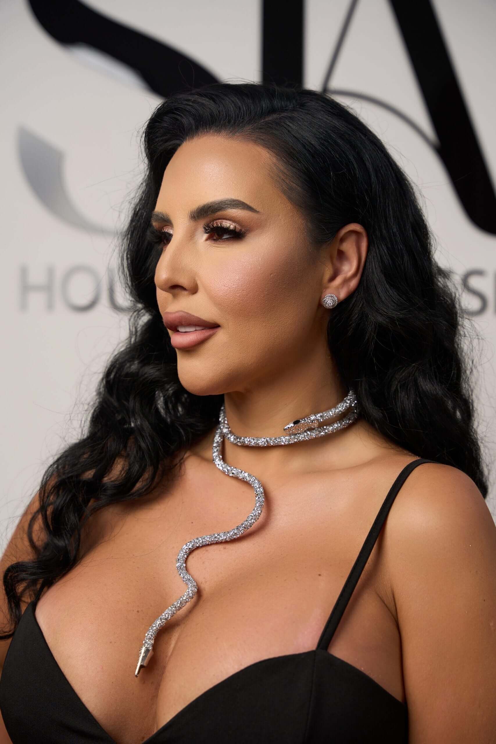 Colier Myra - Eleganță și mister cu șarpe cristalin Sia House pentru femei elegante Colier Myra - Eleganță și mister cu șarpe cristalin Sia House pentru femei elegante