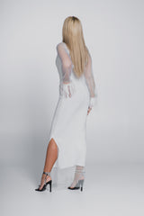 Rochie plasă cu cristale și pene Bling Diva - Sia House