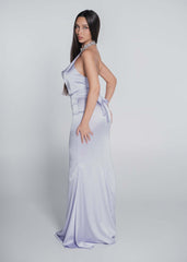 Rochie Bling Enchant - lungă mătase cu bijuterie