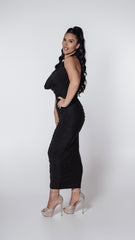 Rochie midi lycra cu cristale Bling Mirage de la Sia House