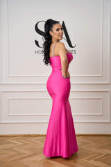Rochie Mirabelle de seară din lycra roz intens - Sia House Sia House pentru femei elegante