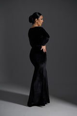 Rochie Lungă Velvet Noir din Catifea - Sia House Sia House pentru femei elegante
