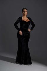 Rochie Lungă Velvet Noir din Catifea - Sia House Sia House pentru femei elegante