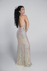 Bling Siren - Rochie sirenă cu paiete multicolore Sia House