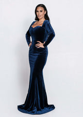 SIA Rochie Velvet Noir - catifea lunga
