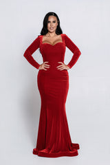 Rochie Lungă Velvet Noir din Catifea - Sia House