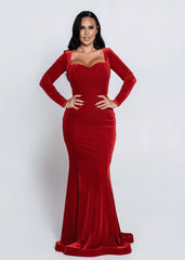 SIA Rochie Velvet Noir - catifea lunga