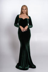 Rochie Lungă Velvet Noir din Catifea - Sia House