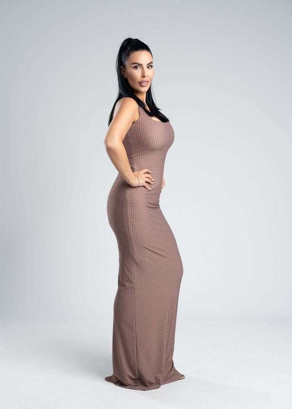 Rochie lycra cu cristale - SAFFA