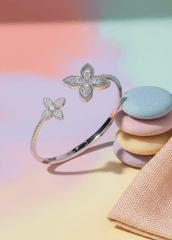 Set Brățară + Inel Floral Embrace – Bijuterii Sia House