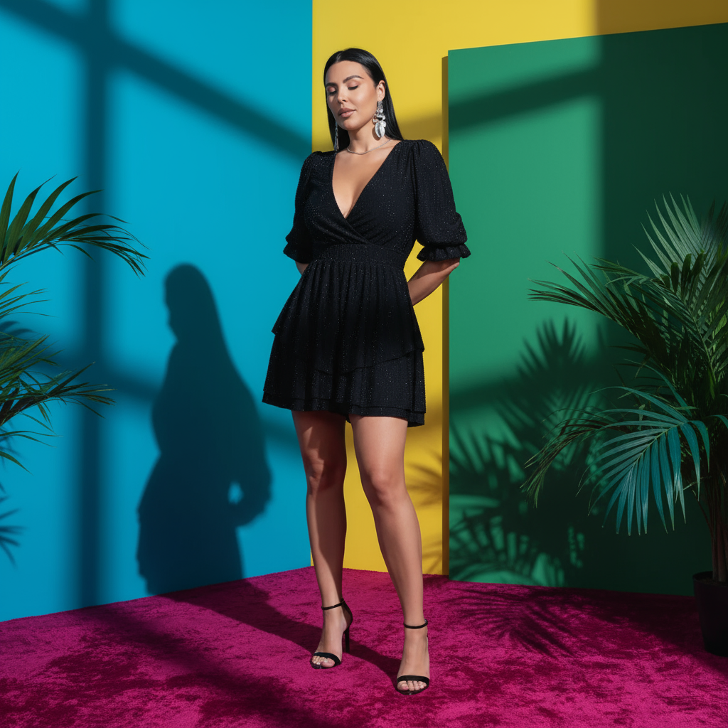 Salopeta Eleganta Dama Crystal Glow cu Cristale - Rochie Seara | Sia House