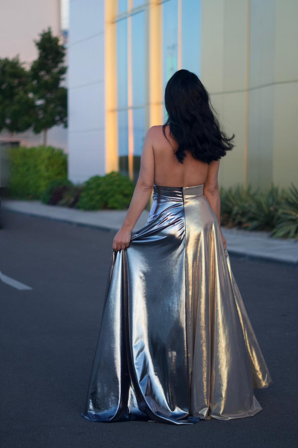 Rochie lunga bicolora - Duality