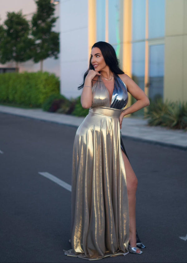Rochie lunga bicolora - Duality