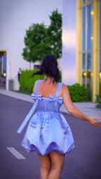 Baby Boo – Rochie mini bubble cu fundițe la spate