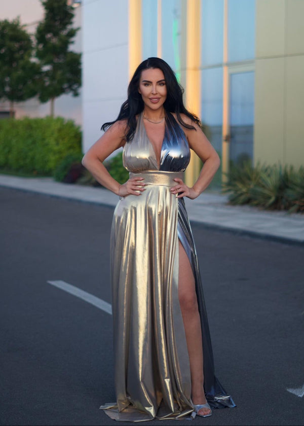 Rochie lunga bicolora - Duality
