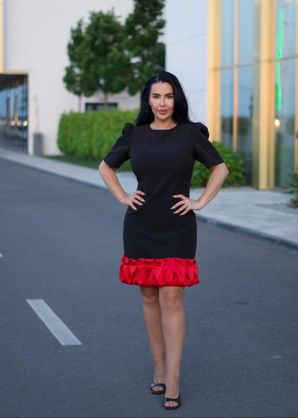 Lady – Rochie elegantă cu detaliu din tafta