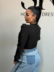 Black Aura Corset Top