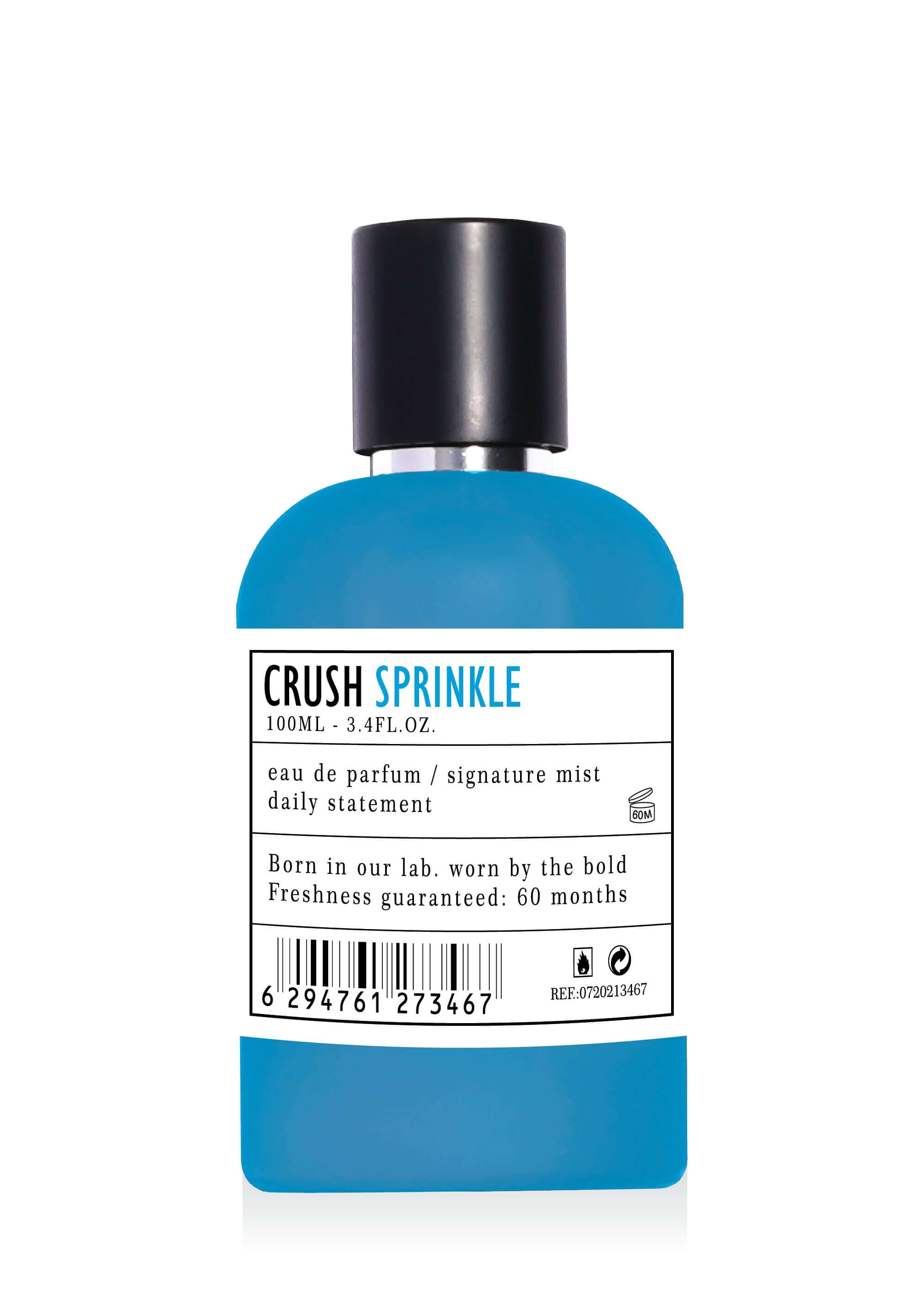 Apa de Parfum CRUSH SPRINKLE 100ml, sticla albastră pentru femei, parfum intens pentru zi și seară
