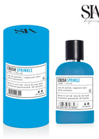 Apa de Parfum CRUSH SPRINKLE 100ml, parfum intens pentru femei, sticlă albastră cu ambalaj cilindric elegant