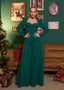 Top elegant verde tip corset cu push-up natural „AURA”, perfect pentru ținute de Crăciun și petreceri, stil SIA Aura Top