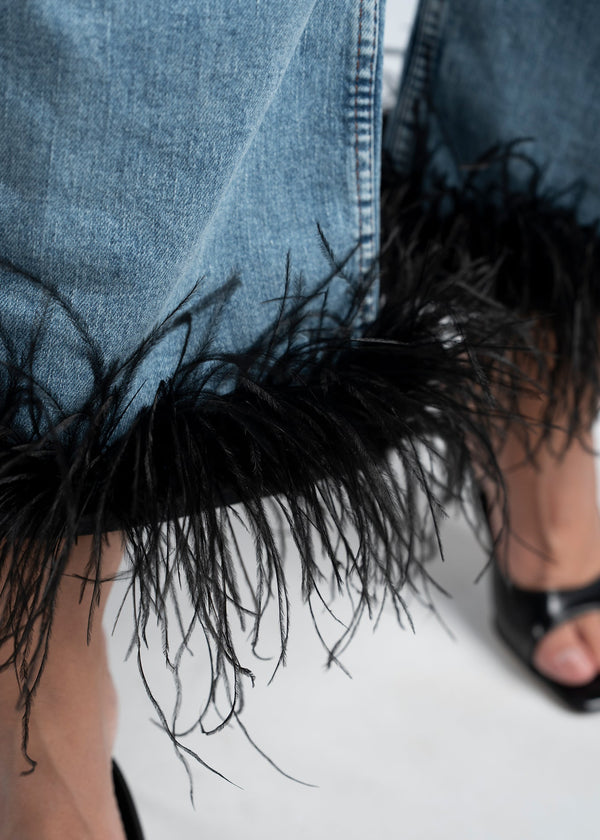 Blugi cu pene - Feather Obsession