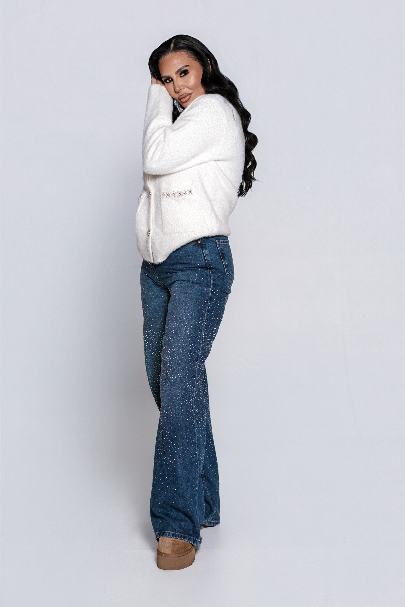SIA Pearl Glow Cardigan