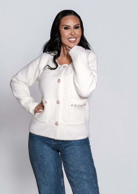 SIA Pearl Glow Cardigan