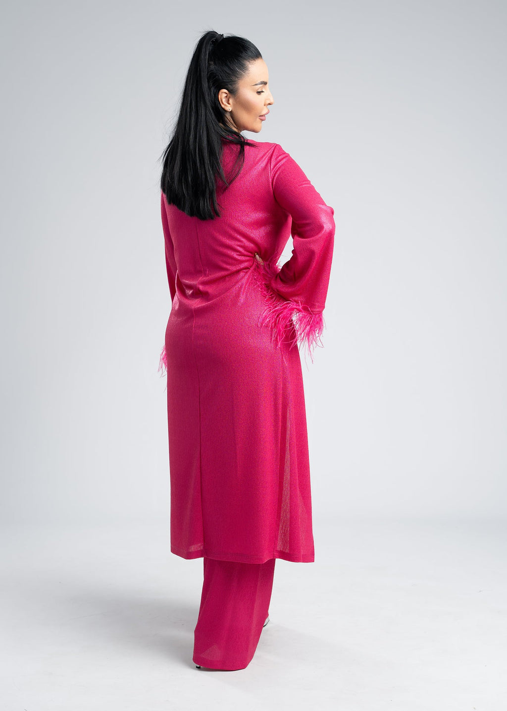 Costum 2 piese material lurex - SANDRA