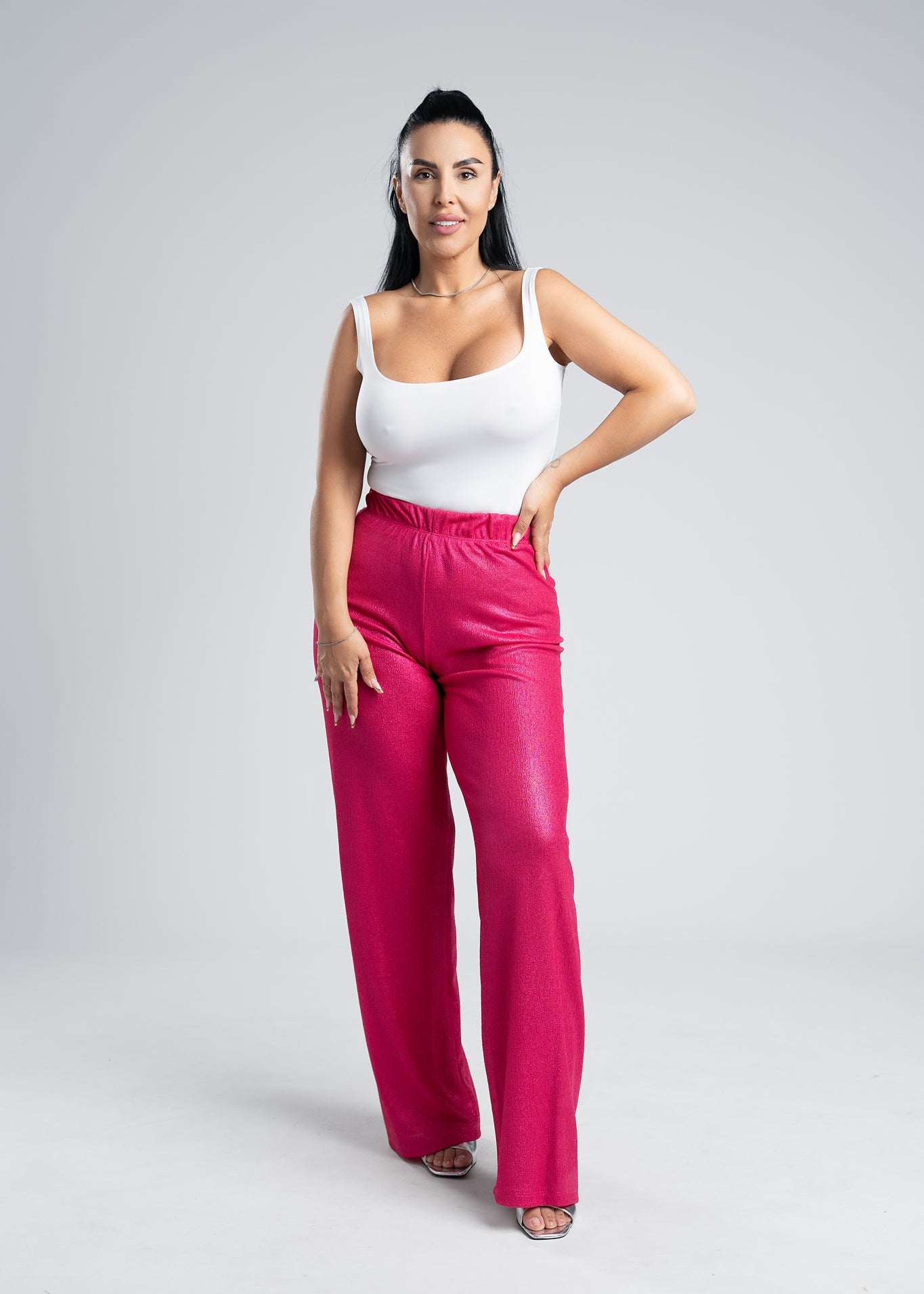 Costum 2 piese material lurex - SANDRA