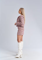 Sacou & fustă din țesătură tip Chanel - "PARIS MUSE"