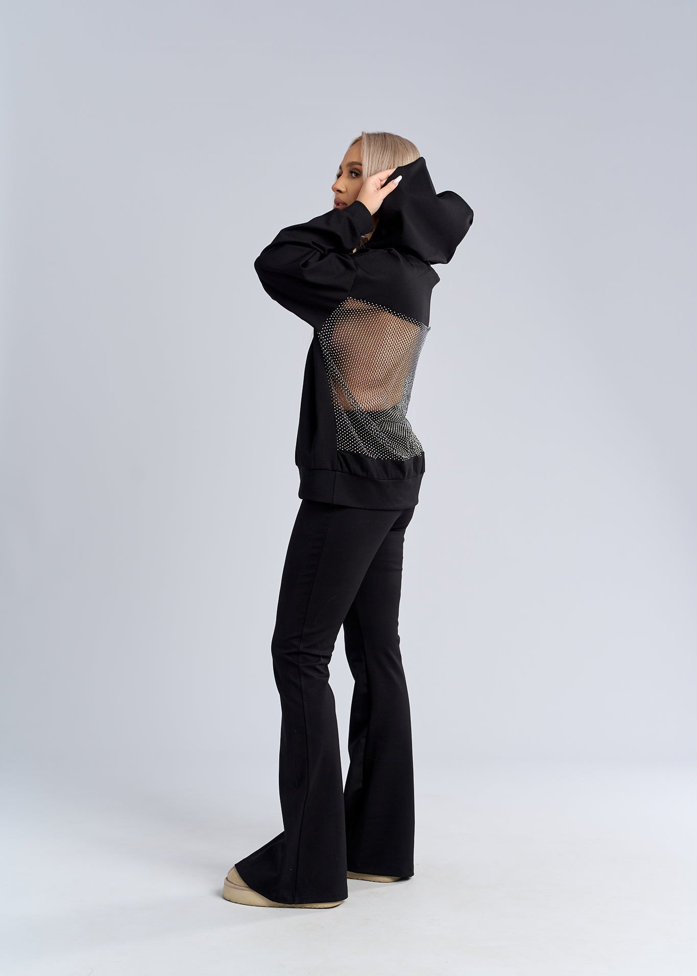 Hanorac cu spate strălucitor, plasa - "MAGIC" hoodie