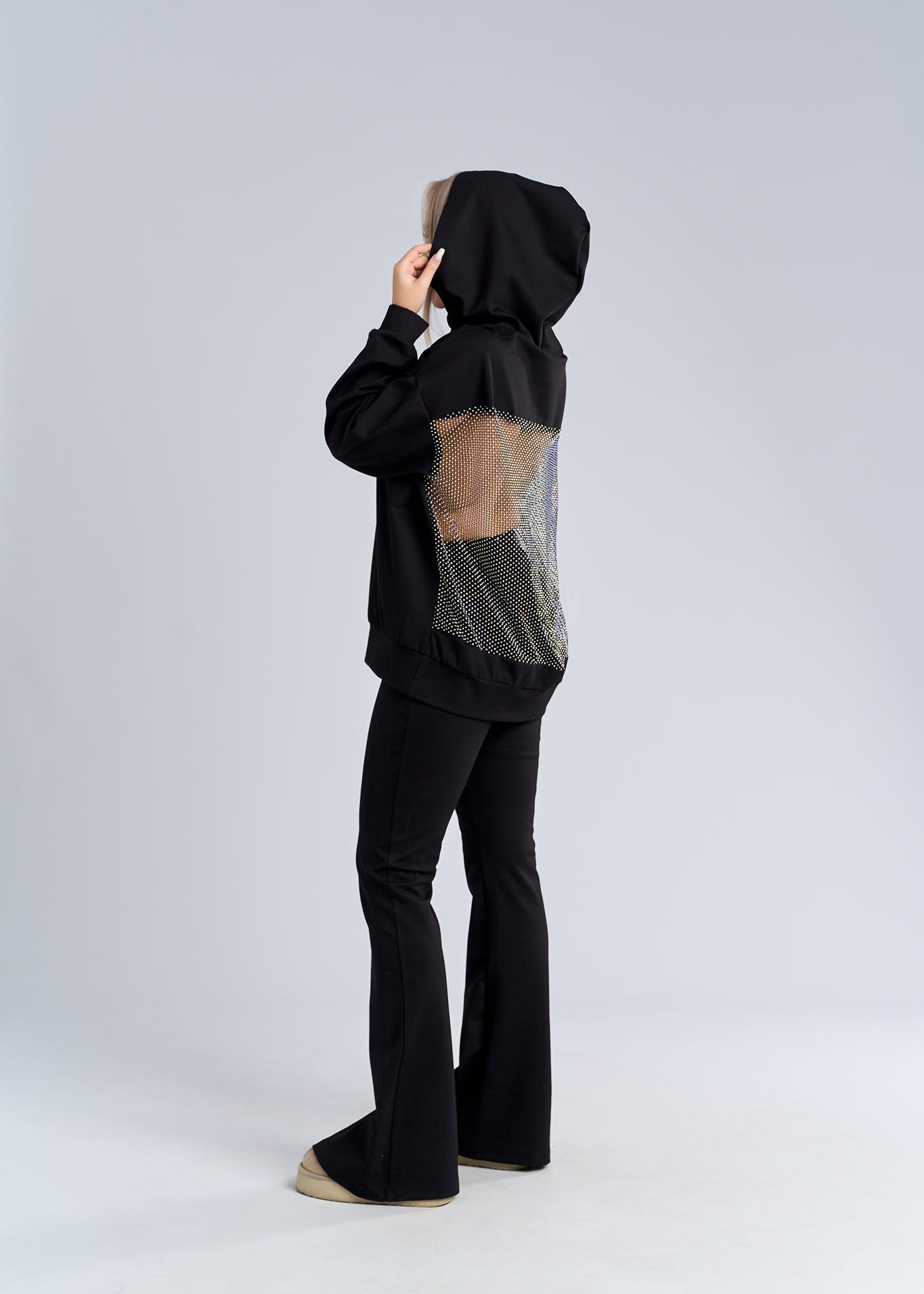 Hanorac cu spate strălucitor, plasa - "MAGIC" hoodie