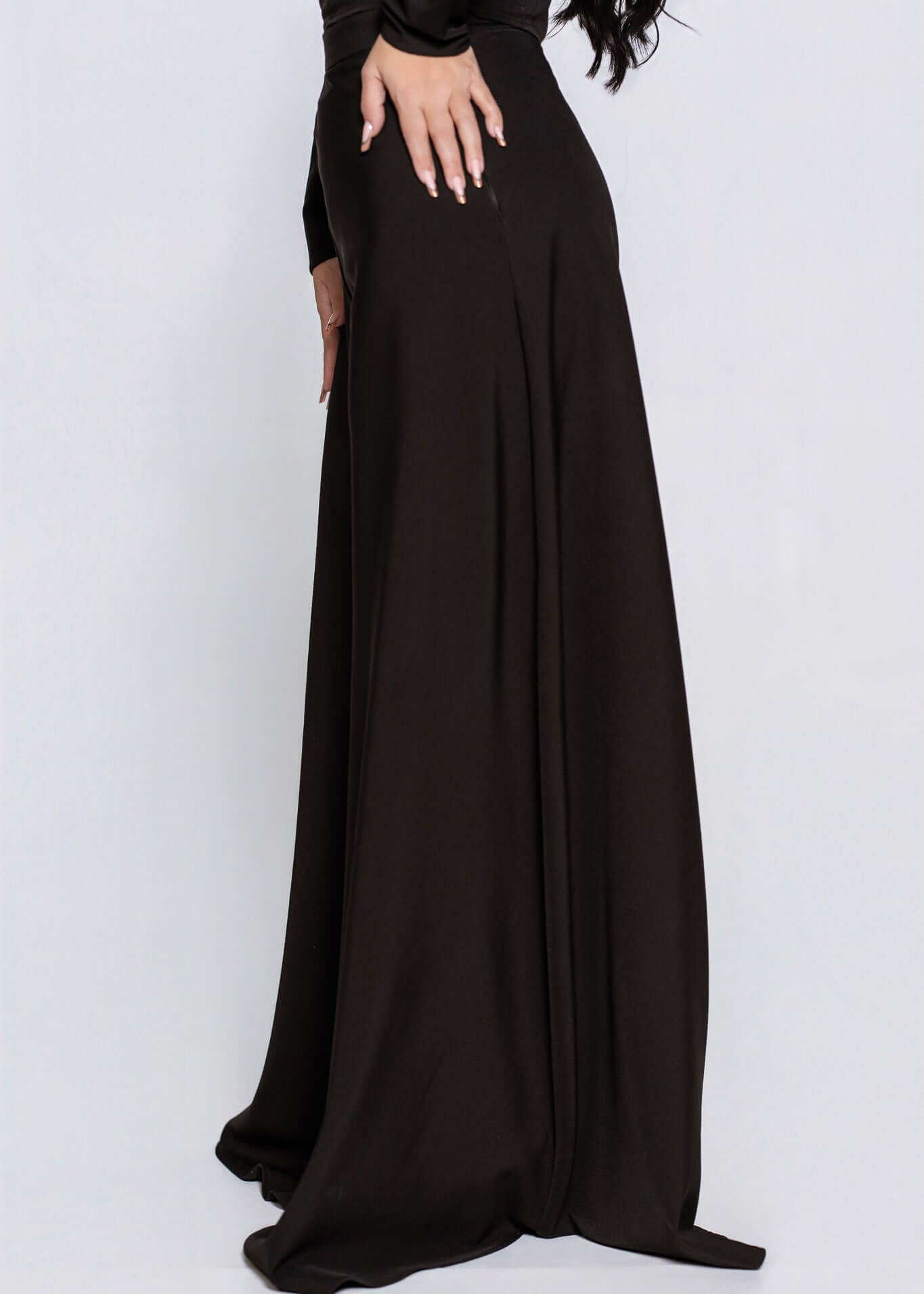 SIA Wide Pants - Talie înaltă, cu efect modelator, croială amplă, tip palazzo Imagine secundară a produsului