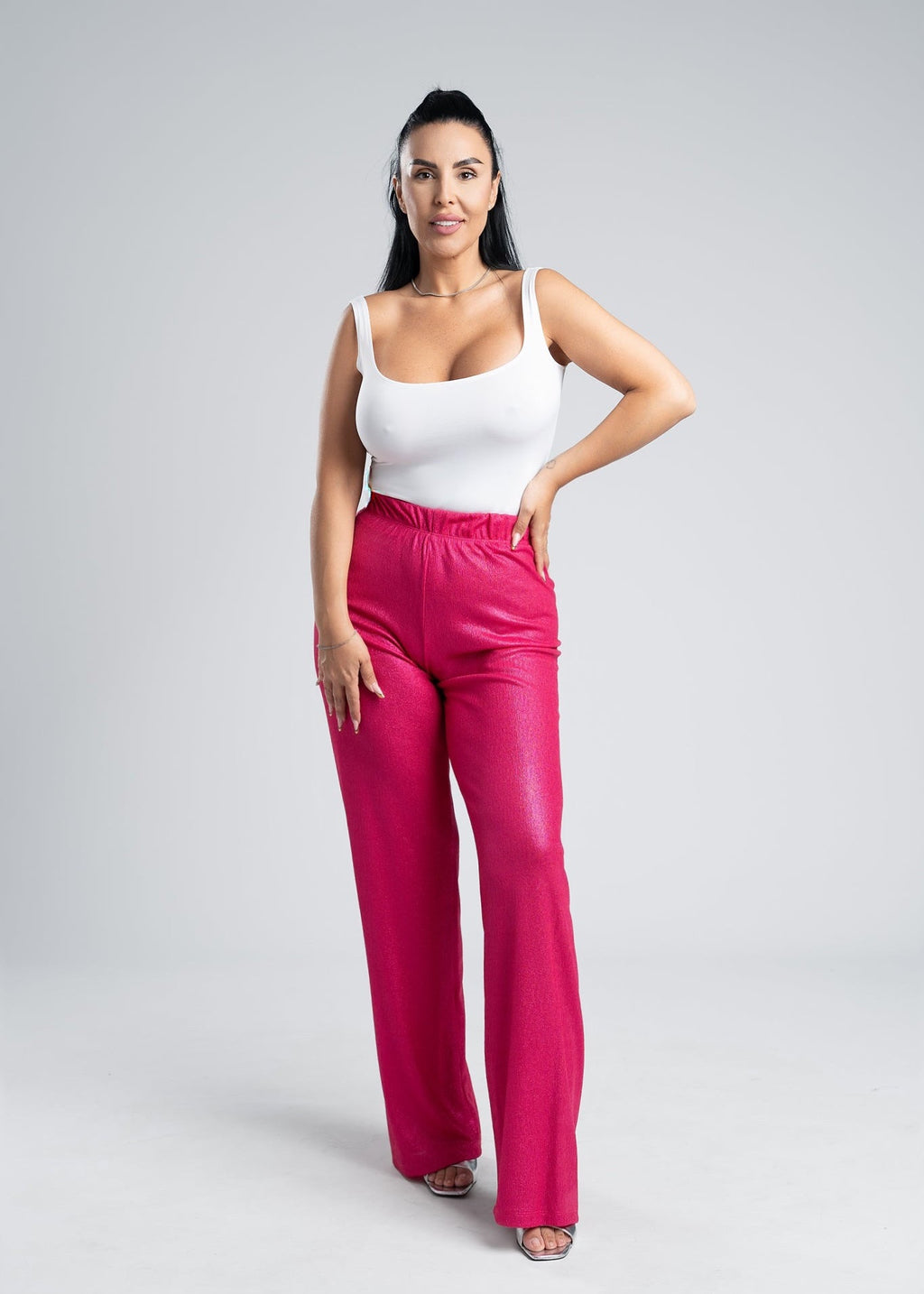 Costum 2 piese material lurex - SANDRA