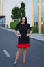 Lady – Rochie elegantă cu detaliu din tafta