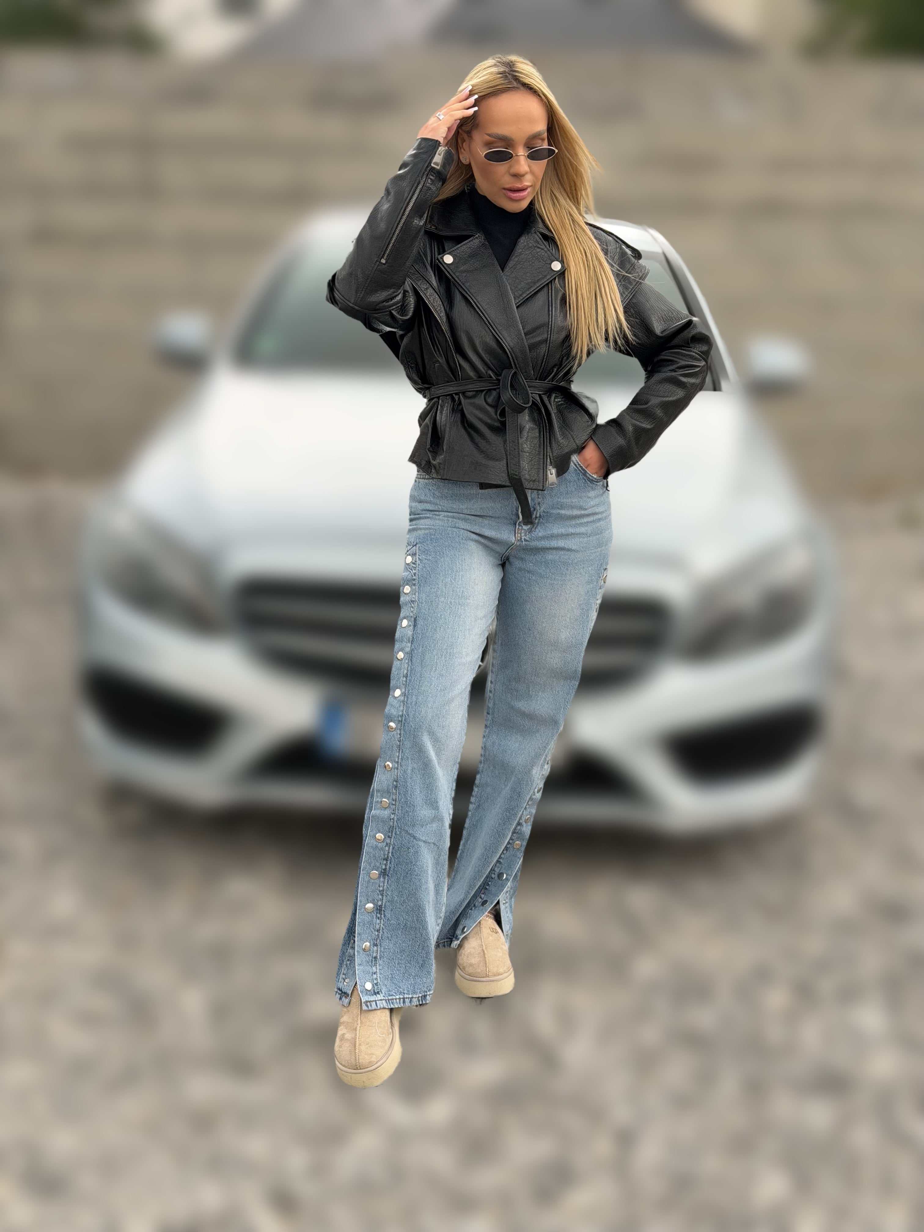 Blugi cu capse laterale – SIA Snap Me