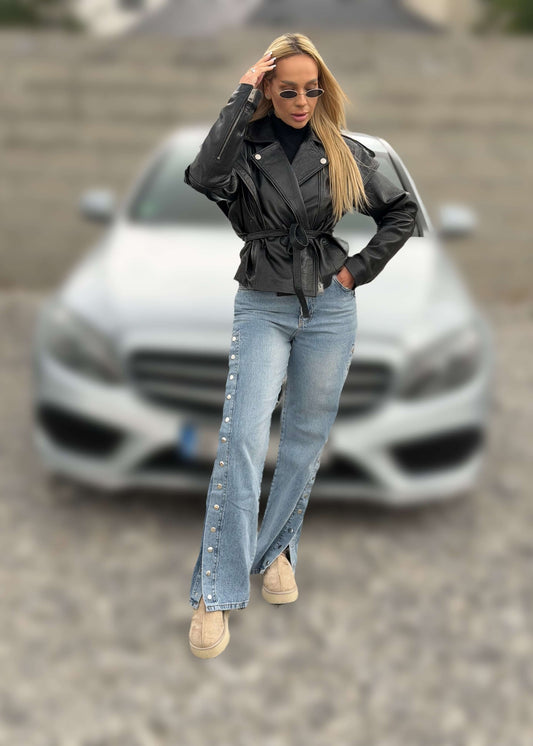 SIA Snap Me - Blugi cu capse laterale