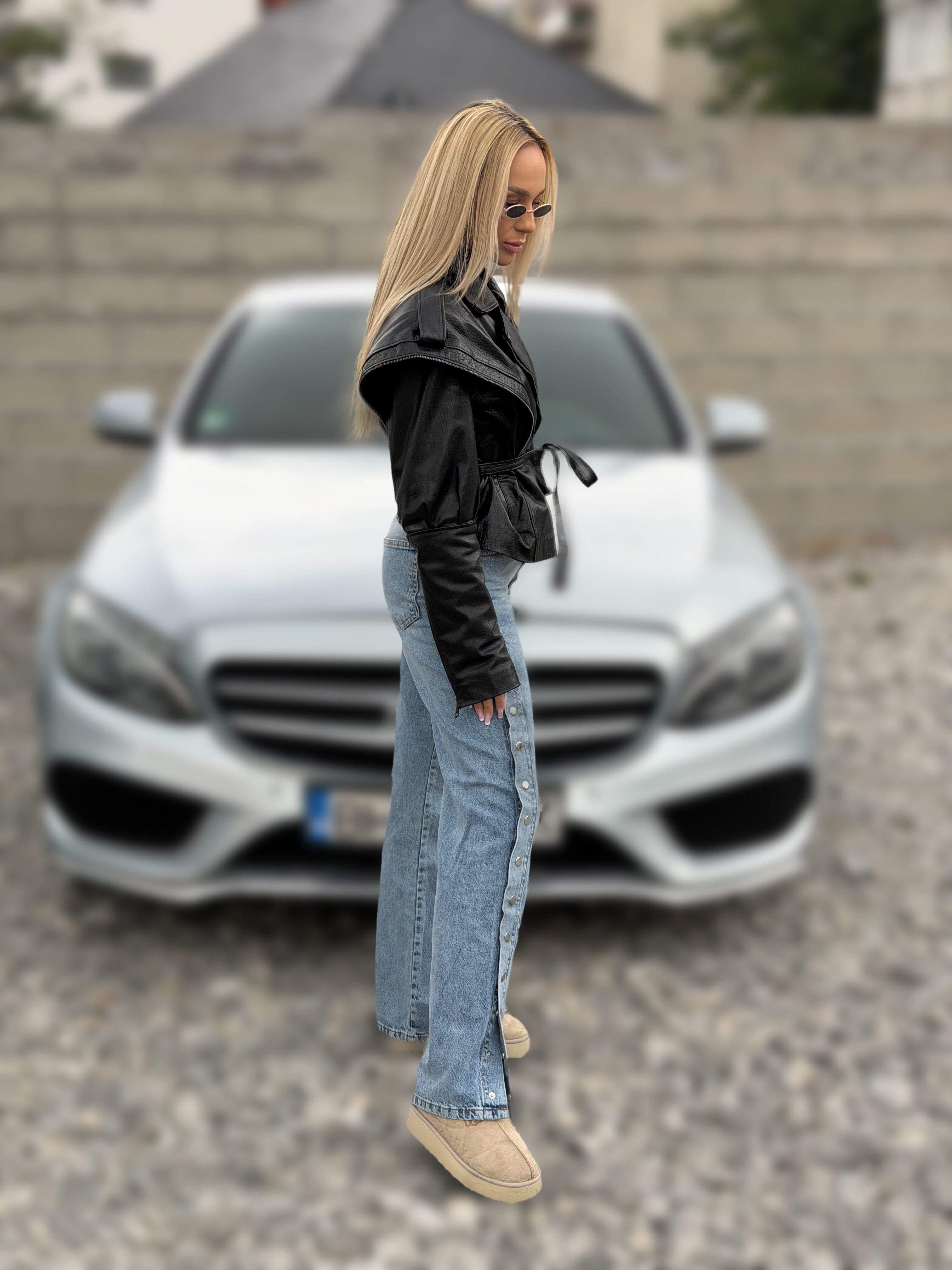 Blugi cu capse laterale – SIA Snap Me