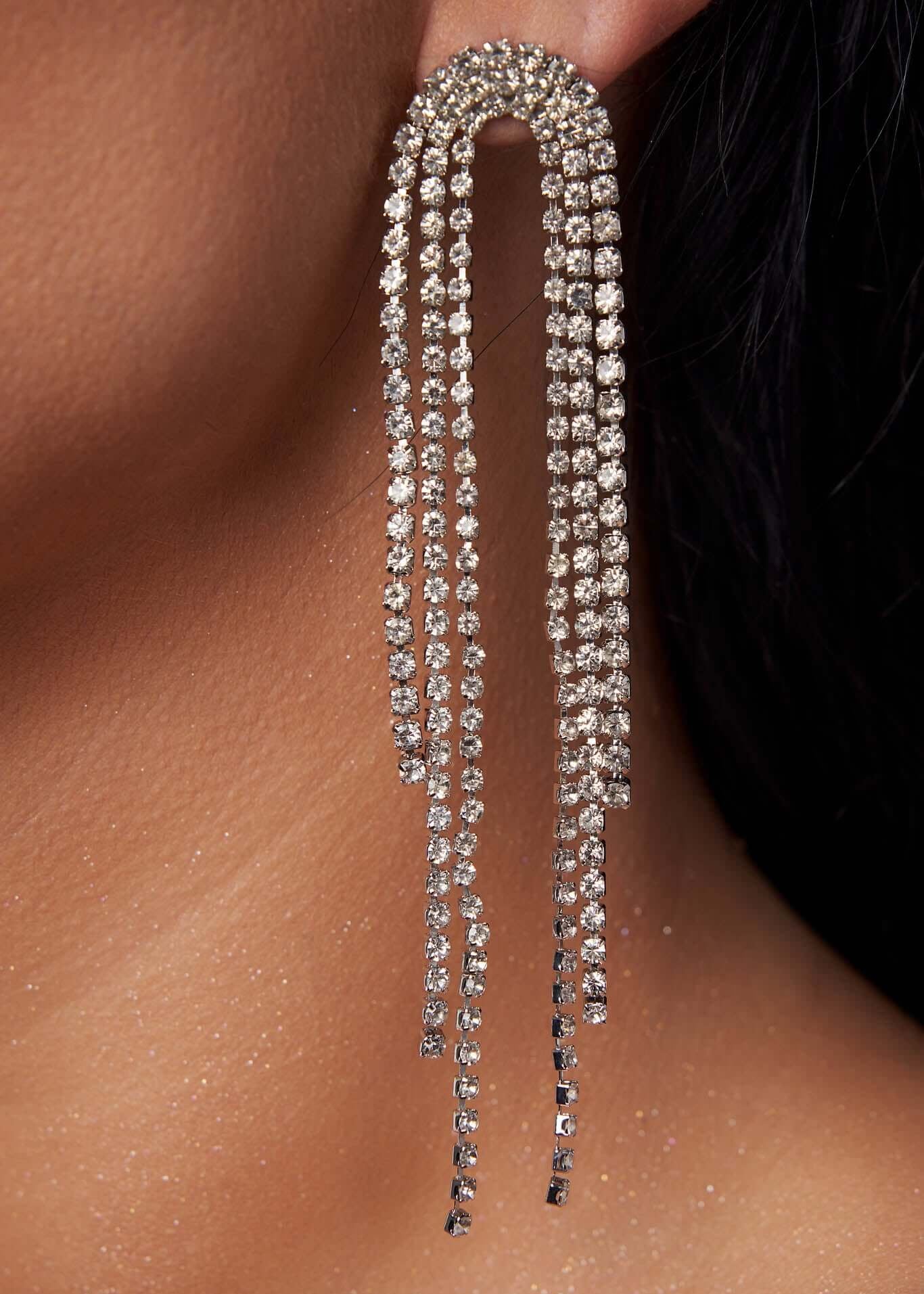 Cercei Tania cu cristale transparente Sia House pentru femei elegante Imagine principală a produsului