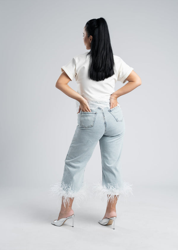 Blugi cu pene - Feather Obsession