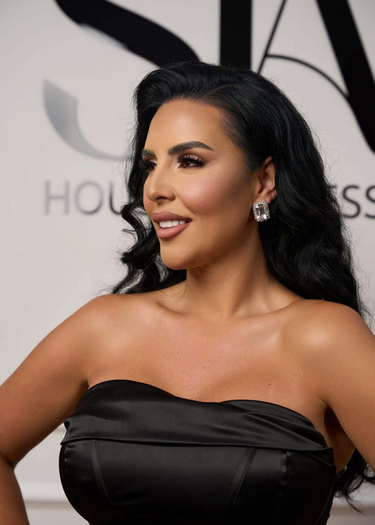 Cercei Daisy cu cristale argintii Sia House pentru femei elegante