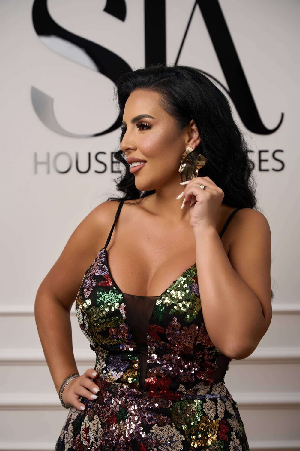 Cercei Ava din metal auriu - Sia House Sia House pentru femei elegante