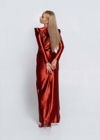 SIA Rochie LUNEVA midi - lycra premium dens, ușor elastic, look spectaculos